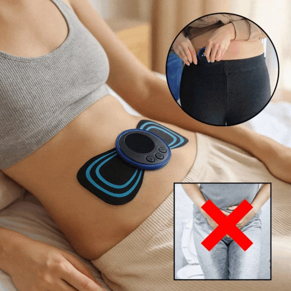 Pelvic Ease worn on the abdomen